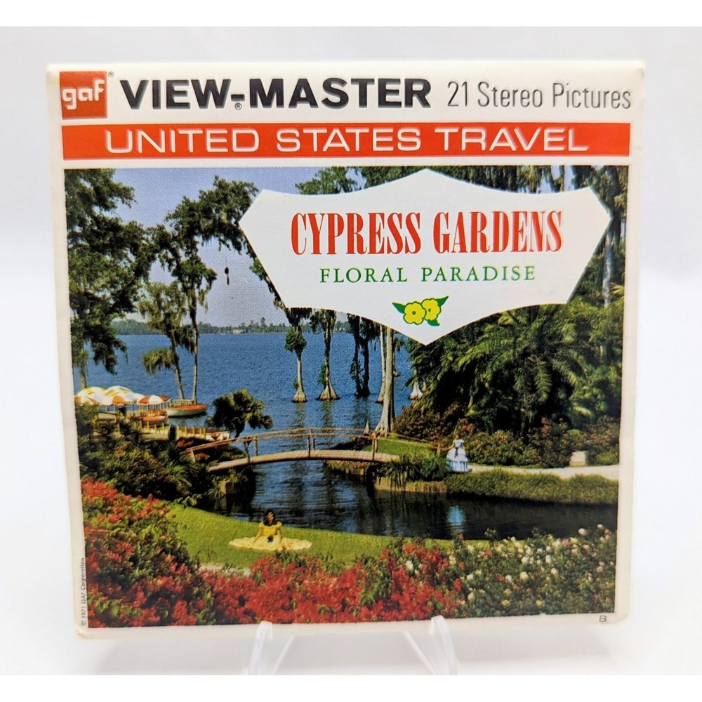 1971 View-Master Cypress Gardens Floral Paradise 3 Reel Pack